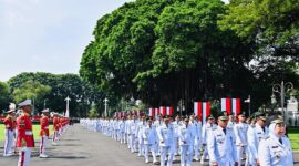 Presiden RI Prabowo Subianto dalam acara Pelantikan Kepala Daerah, Gubernur dan Walikota di Istana Negara, Jakarta. (Facebook.com @Setkab RI)