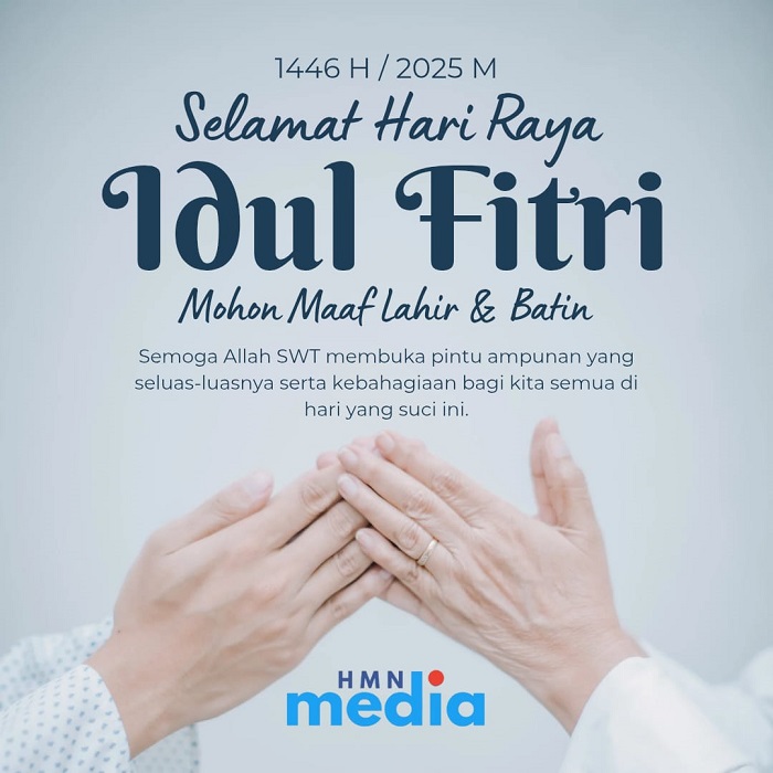 HMN Media (Hallo Media Network) dan segenap jajaran portal berita ini mengucapkan Selamat Hari Raya Idul Fitri 2025. HMN Media dan Sapulangit Media Center (SMC) melayani publikasi press release lebih dari 150 media online dengan berbagai segmentasi (a/l media: nasional (politik dan hukum), ekonomi & bisnis, celeb & beauty, pers daerah, dan sebagainya. WhatsApp: 085315557788. (Dok. Sapulangit.com)